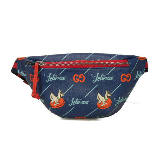 GUCCI Sling bag 502095 FACAK 4957 PVC canvas blue Chilled license The Jetsons Waist Pouch