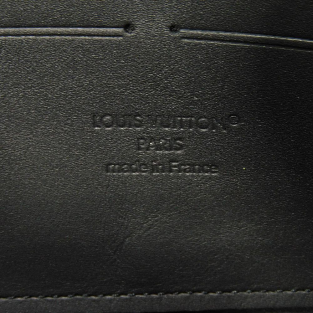 LOUIS VUITTON Long Wallet Purse M80334 Aerogram leather (embossed) Noir LV Aerogram Zippy Wallet Horizontal