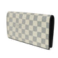 LOUIS VUITTON Long Wallet Purse N63506 Damier Coast canvas x cowhide leather Blue Marine Damier Coast Portefeuille Braza