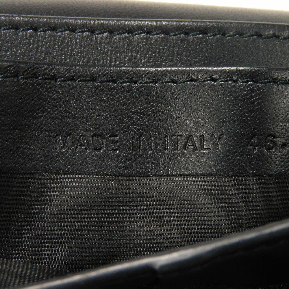 Dior Long Wallet Purse S5680CCEH Goatskin black D logo Saddle Slim Wallet