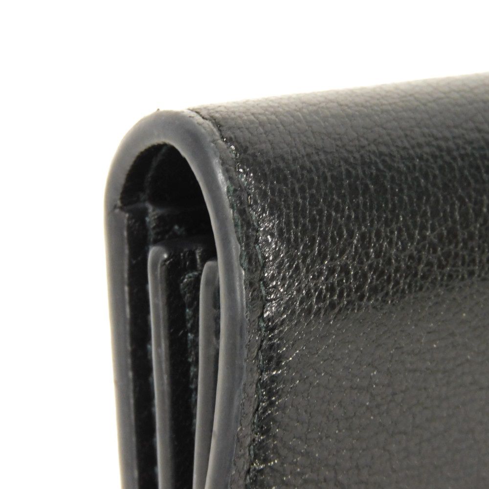 Dior Long Wallet Purse S5680CCEH Goatskin black D logo Saddle Slim Wallet