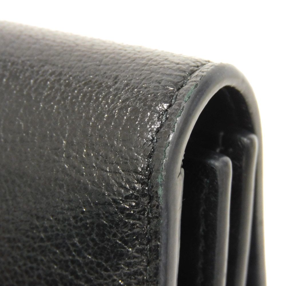 Dior Long Wallet Purse S5680CCEH Goatskin black D logo Saddle Slim Wallet