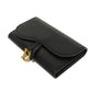 Dior Long Wallet Purse S5680CCEH Goatskin black D logo Saddle Slim Wallet