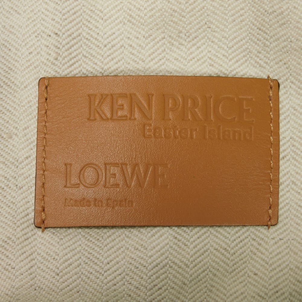 LOEWE Handbag C822057X05 canvas green Ken Price Easter Island Drawstring Pouch
