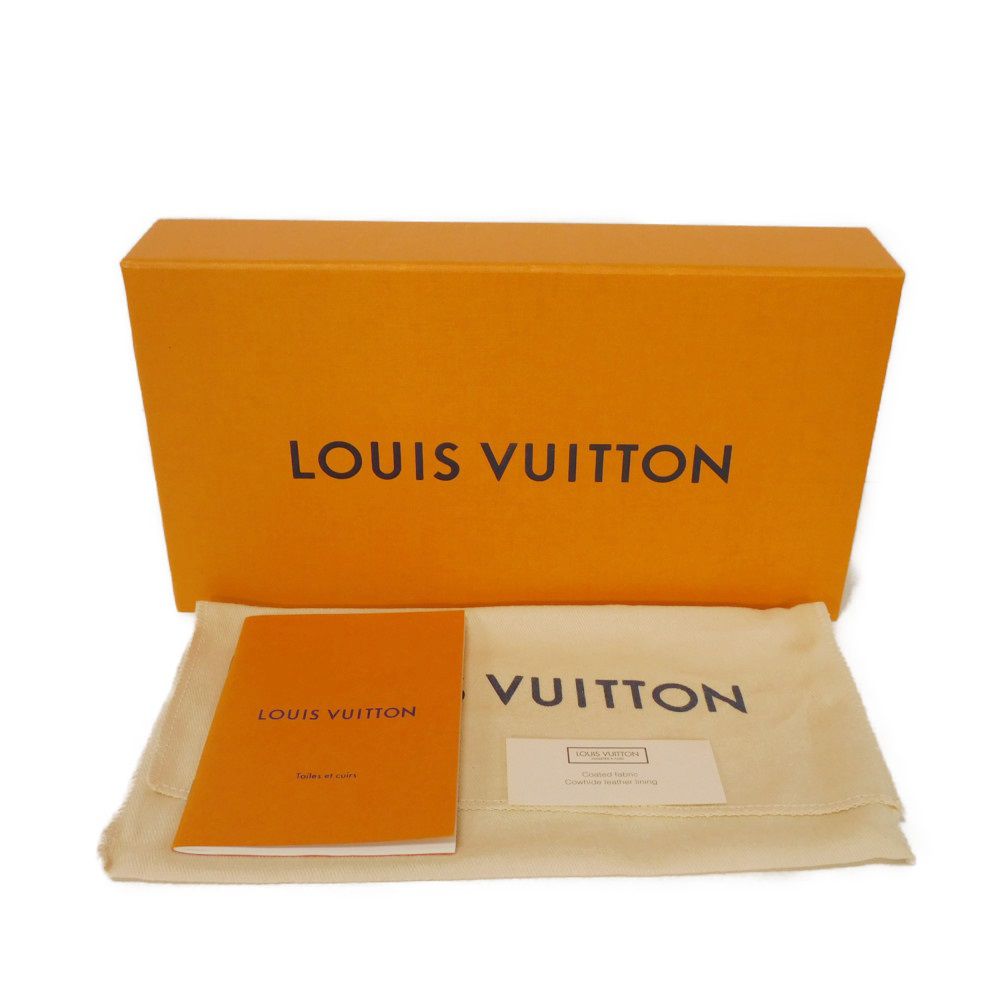 LOUIS VUITTON Long Wallet Purse M69436 Monogram Giant canvas and grained leather Creme rouge Monogram Giant LV Clafoutis Zippy wallet 238 dial