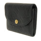 LOUIS VUITTON Bifold Wallet M81455 Implant leather (monogram embossed) Noir Monogram Unplant Portomone Rosary