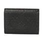 LOUIS VUITTON Bifold Wallet M81455 Implant leather (monogram embossed) Noir Monogram Unplant Portomone Rosary