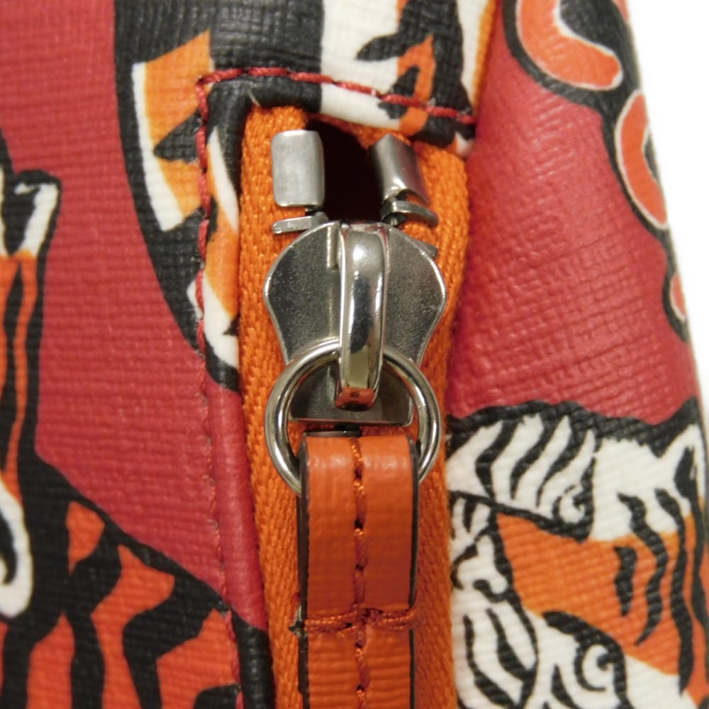 GUCCI Sling bag 502095 FABBG 6480 PVC canvas Red Chilled license Tiger waist pouch