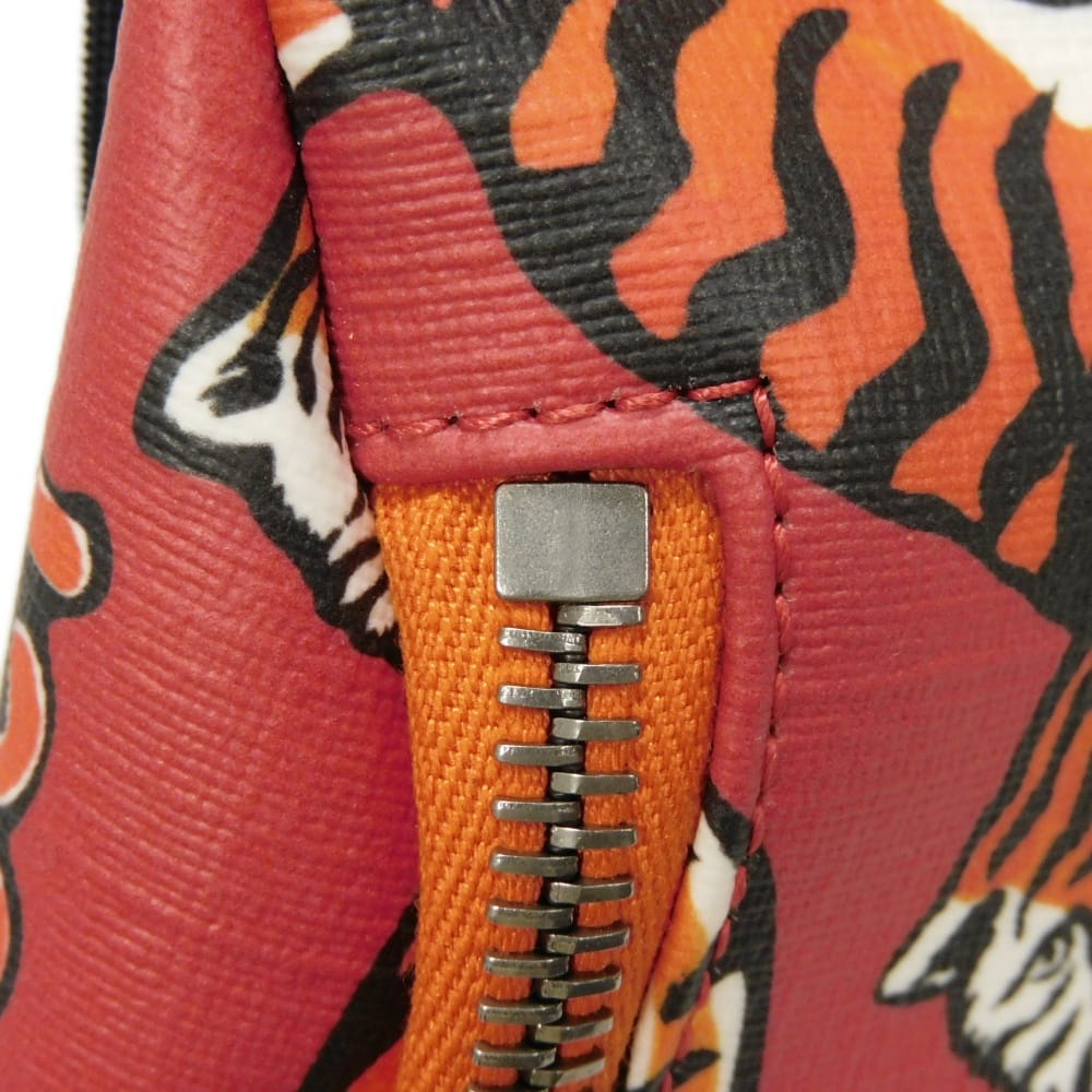 GUCCI Sling bag 502095 FABBG 6480 PVC canvas Red Chilled license Tiger waist pouch