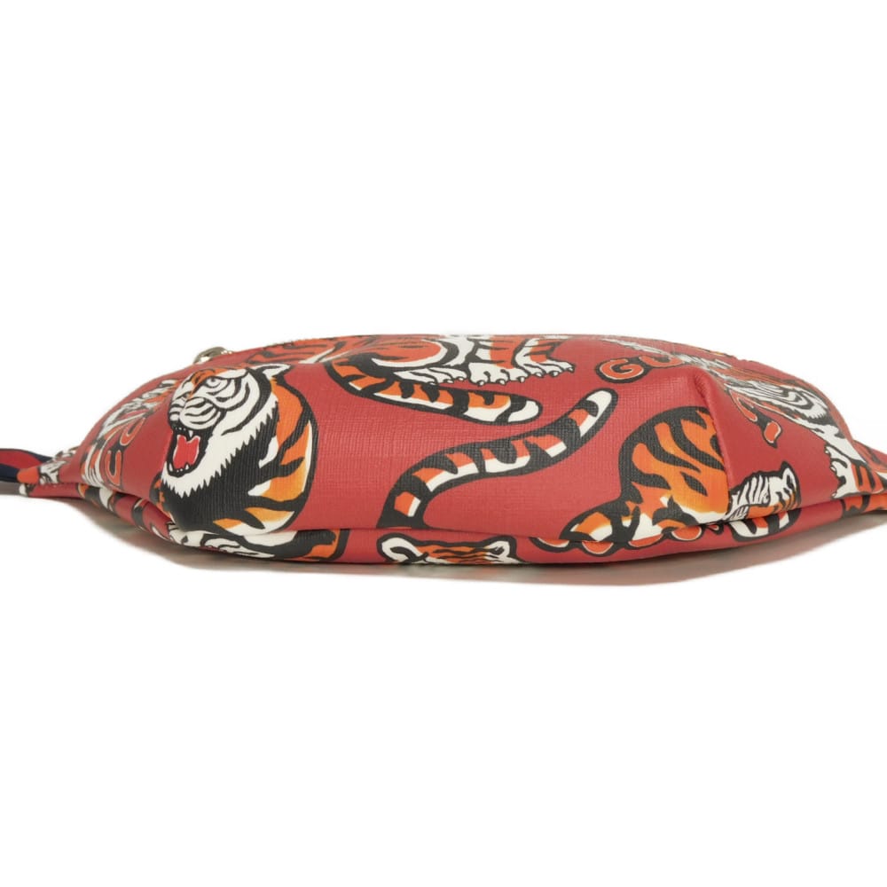 GUCCI Sling bag 502095 FABBG 6480 PVC canvas Red Chilled license Tiger waist pouch