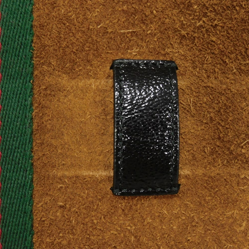 GUCCI Sling bag 517076 0KCDB 2863 Suede x patent leather Brown Web stripe Ophidia small belt bag