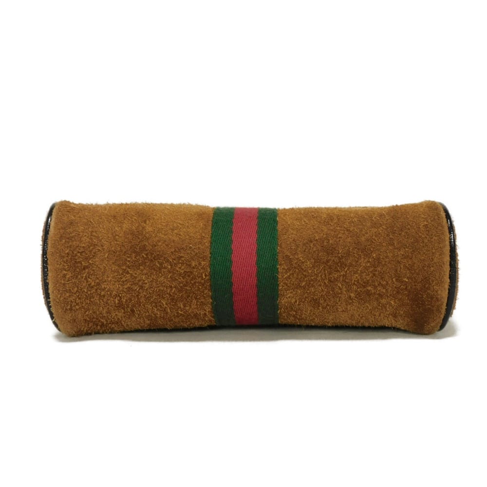 GUCCI Sling bag 517076 0KCDB 2863 Suede x patent leather Brown Web stripe Ophidia small belt bag