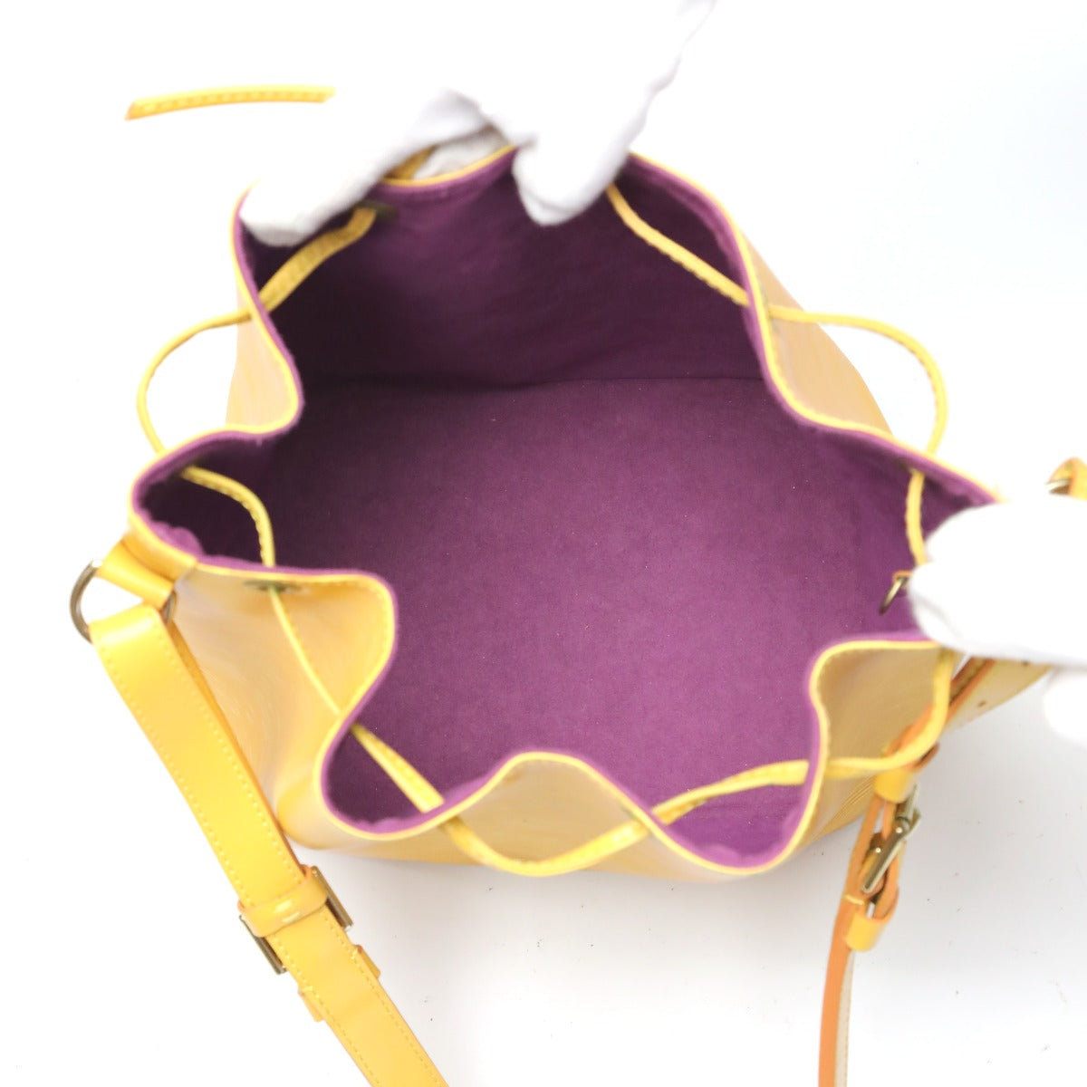 LOUIS VUITTON Shoulder Bag M44109 Epi Leather Tassiri Yellow Drawstring type Shoulder Bag Epi Petit Noe unisex(Unisex) Used Authentic