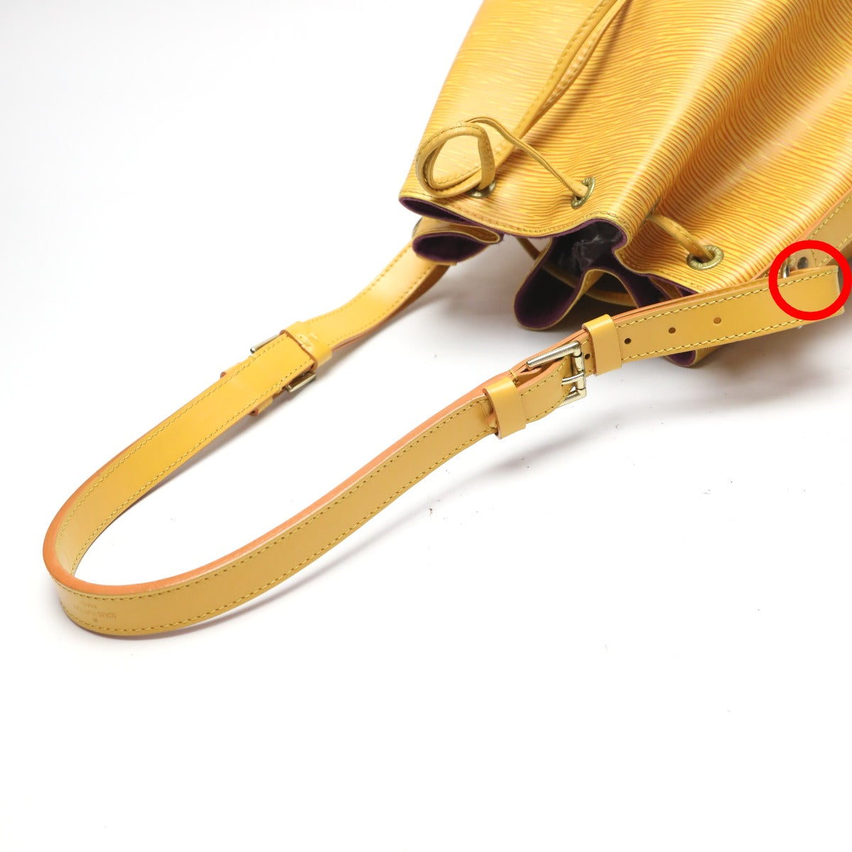 LOUIS VUITTON Shoulder Bag M44109 Epi Leather Tassiri Yellow Drawstring type Shoulder Bag Epi Petit Noe unisex(Unisex) Used Authentic