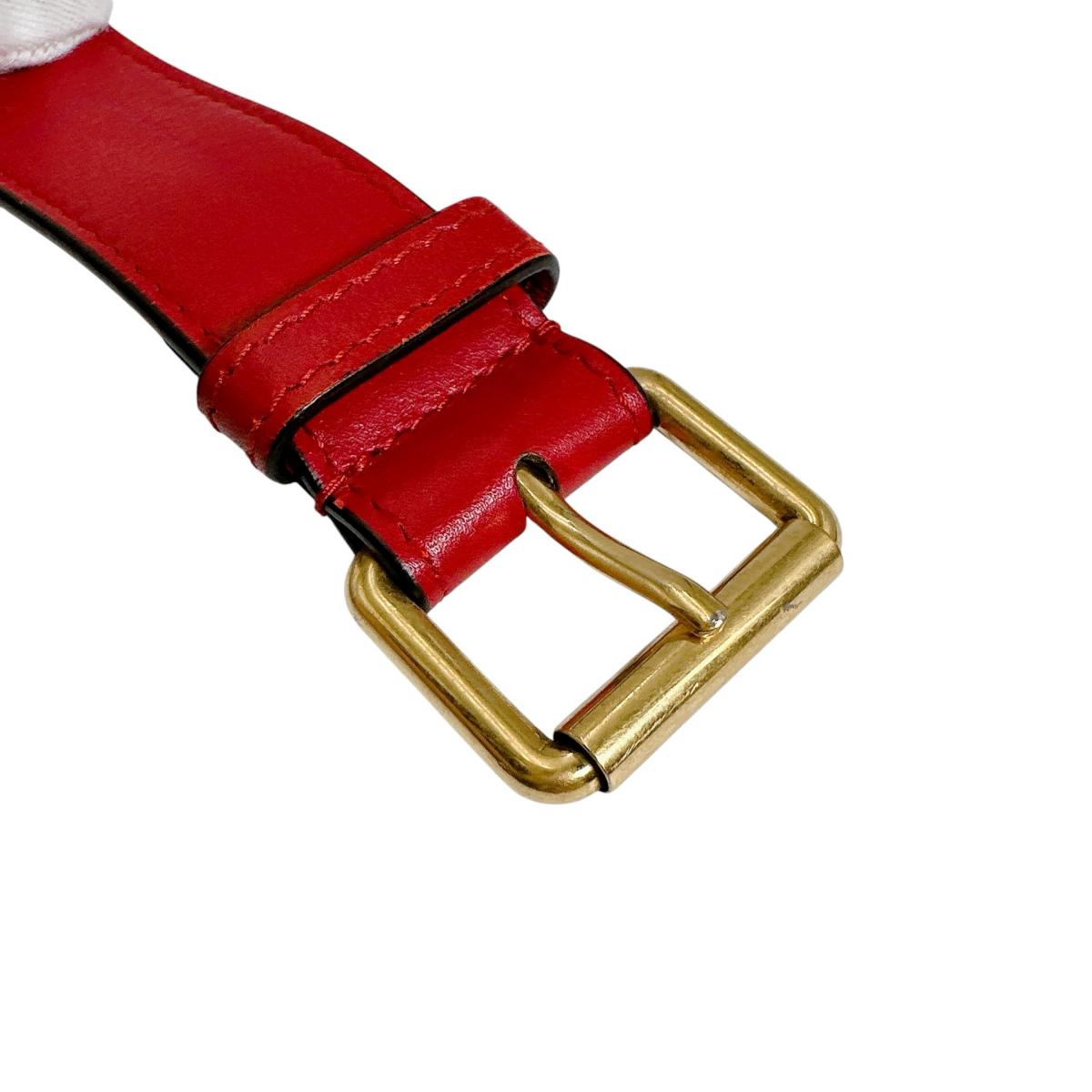 GUCCI Sling bag 476434 Cowhide Red GG Marmont