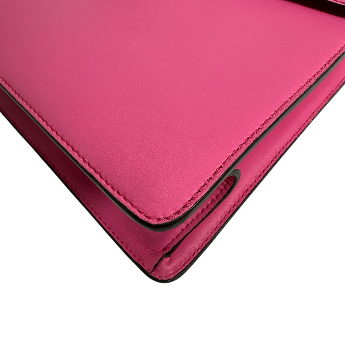 GUCCI Handbag 431665 leather pink 2WAY bag Silvi