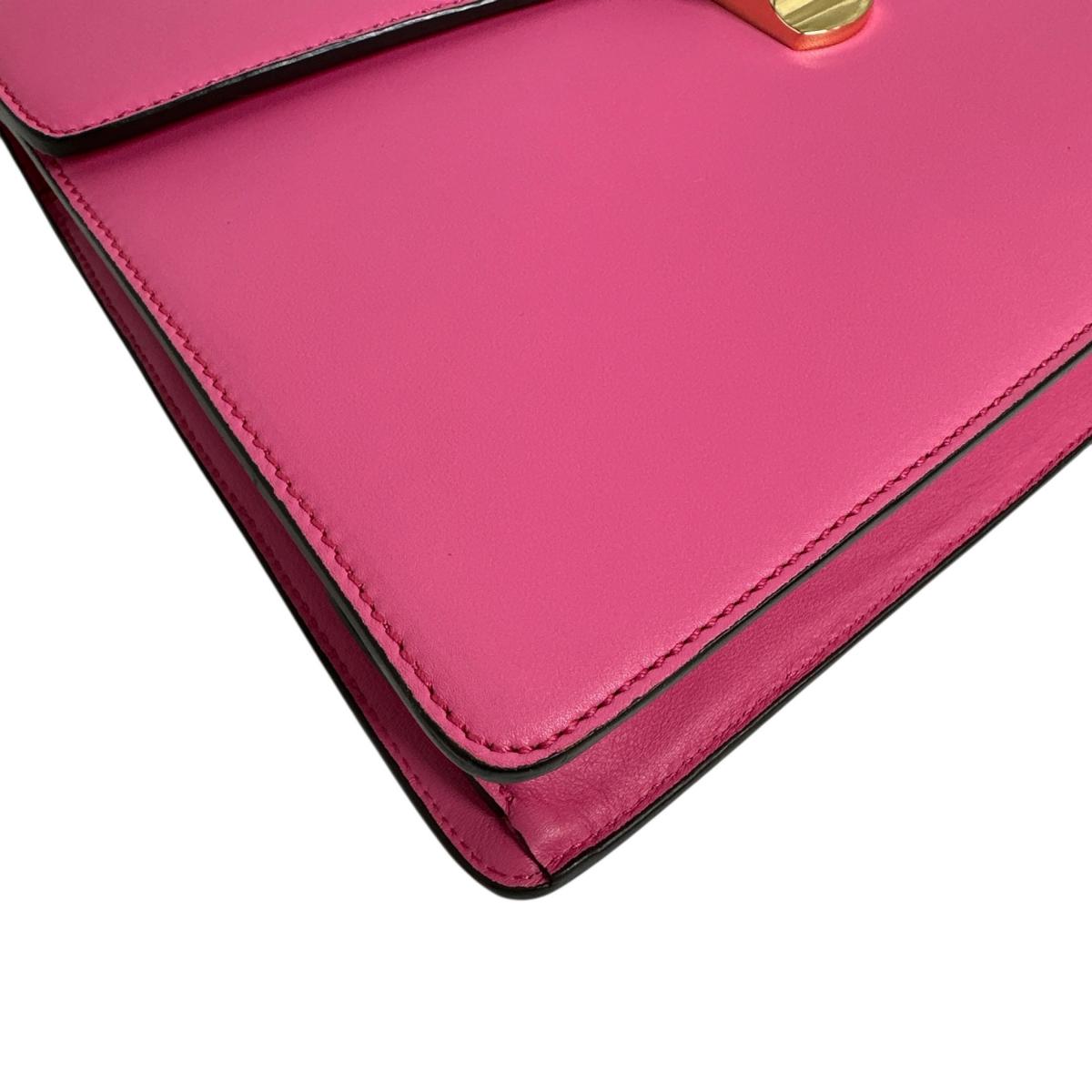 GUCCI Handbag 431665 leather pink 2WAY bag Silvi