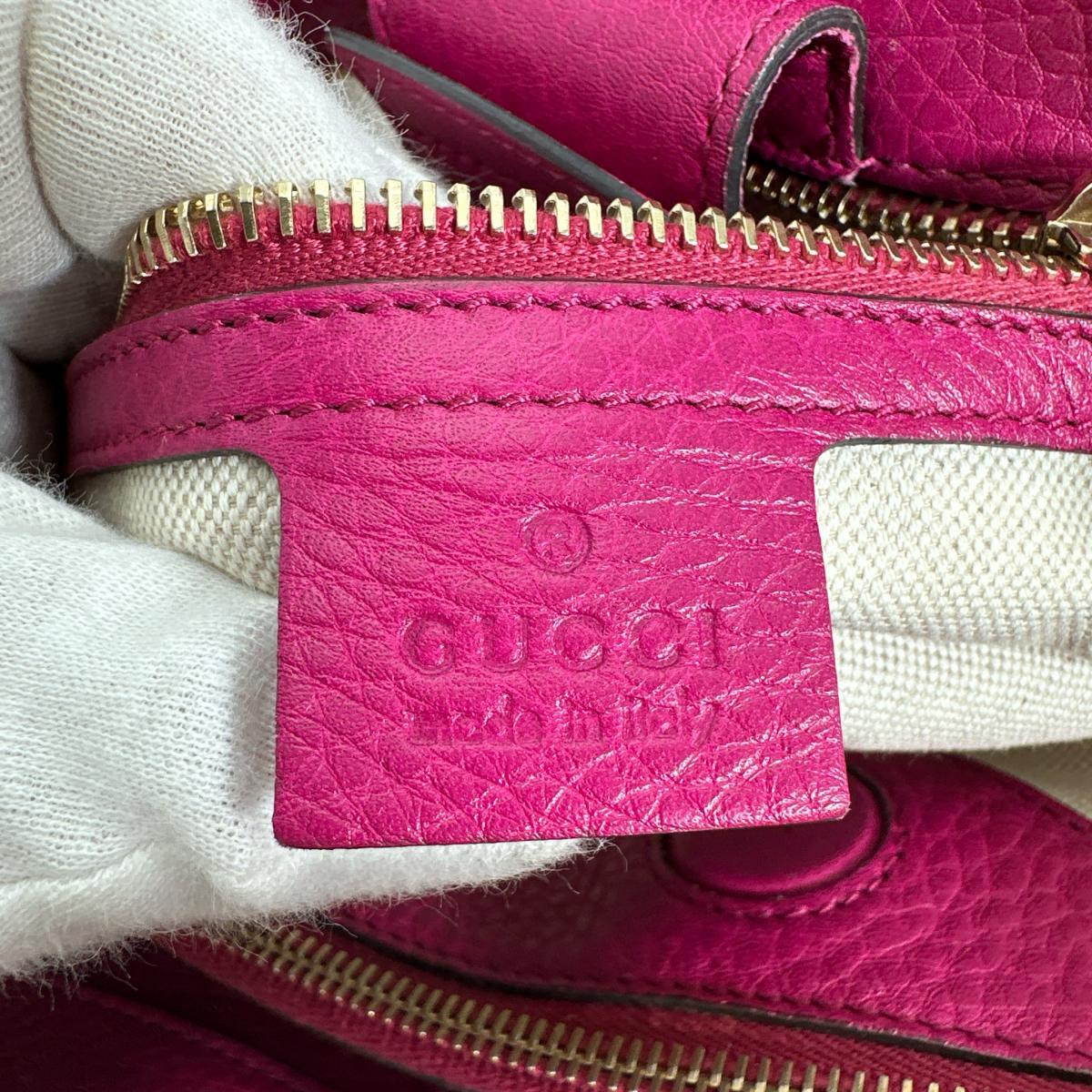 GUCCI Handbag 323660 leather pink leather GG Marmont