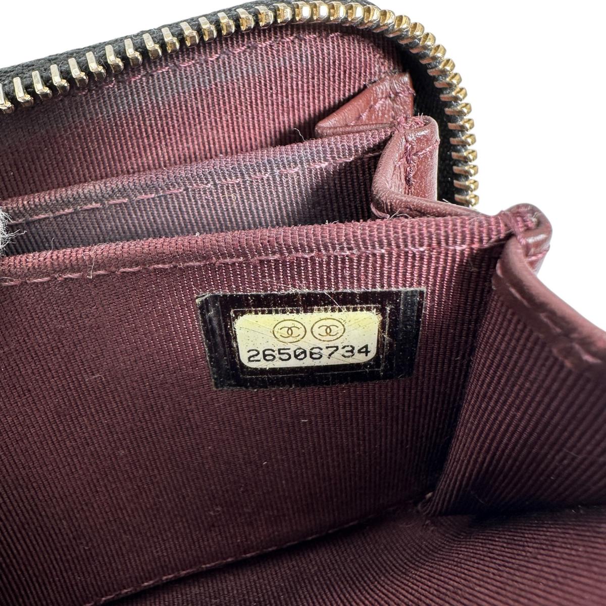 CHANEL Coin case AP0216 Matt caviar skin black Matrasse