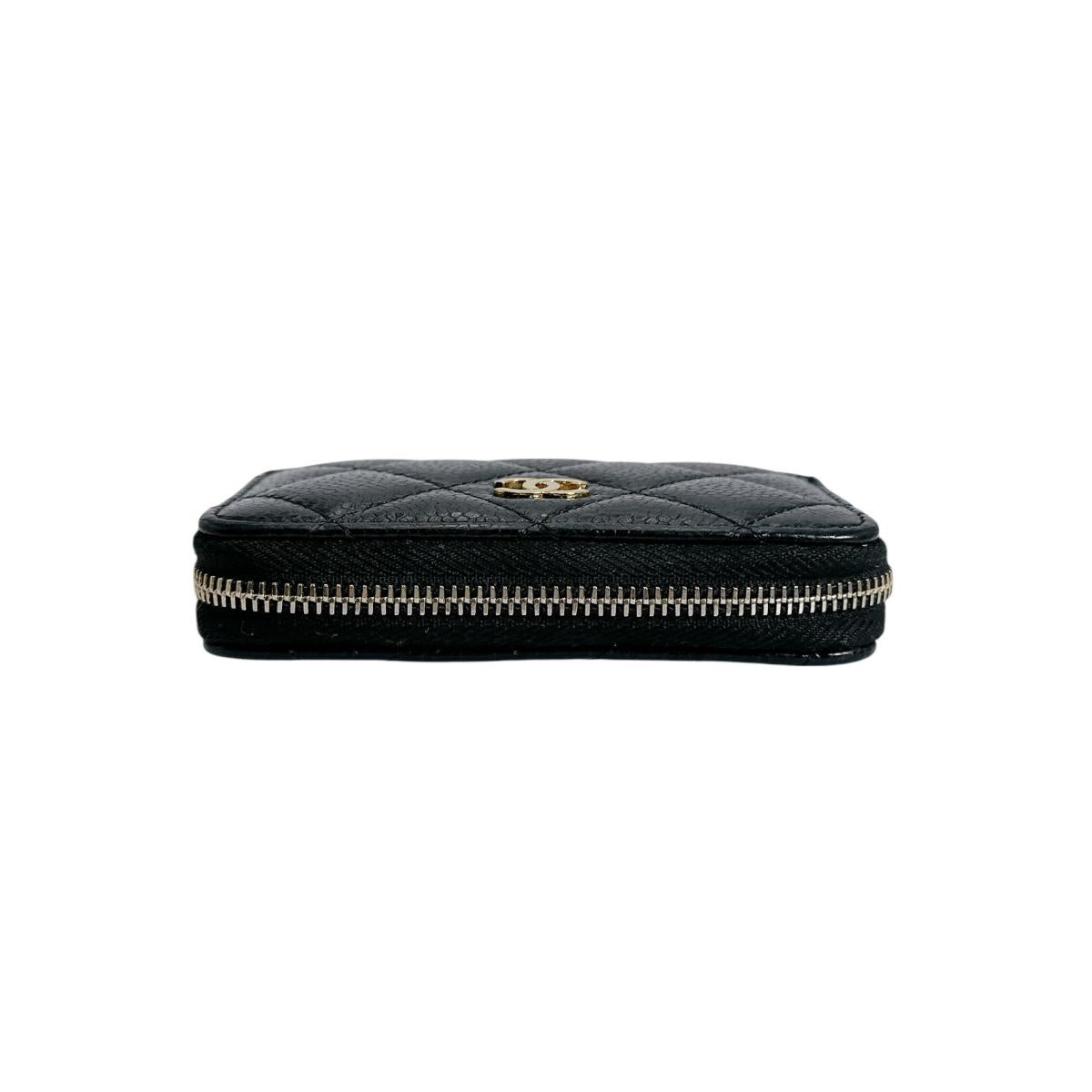 CHANEL Coin case AP0216 Matt caviar skin black Matrasse