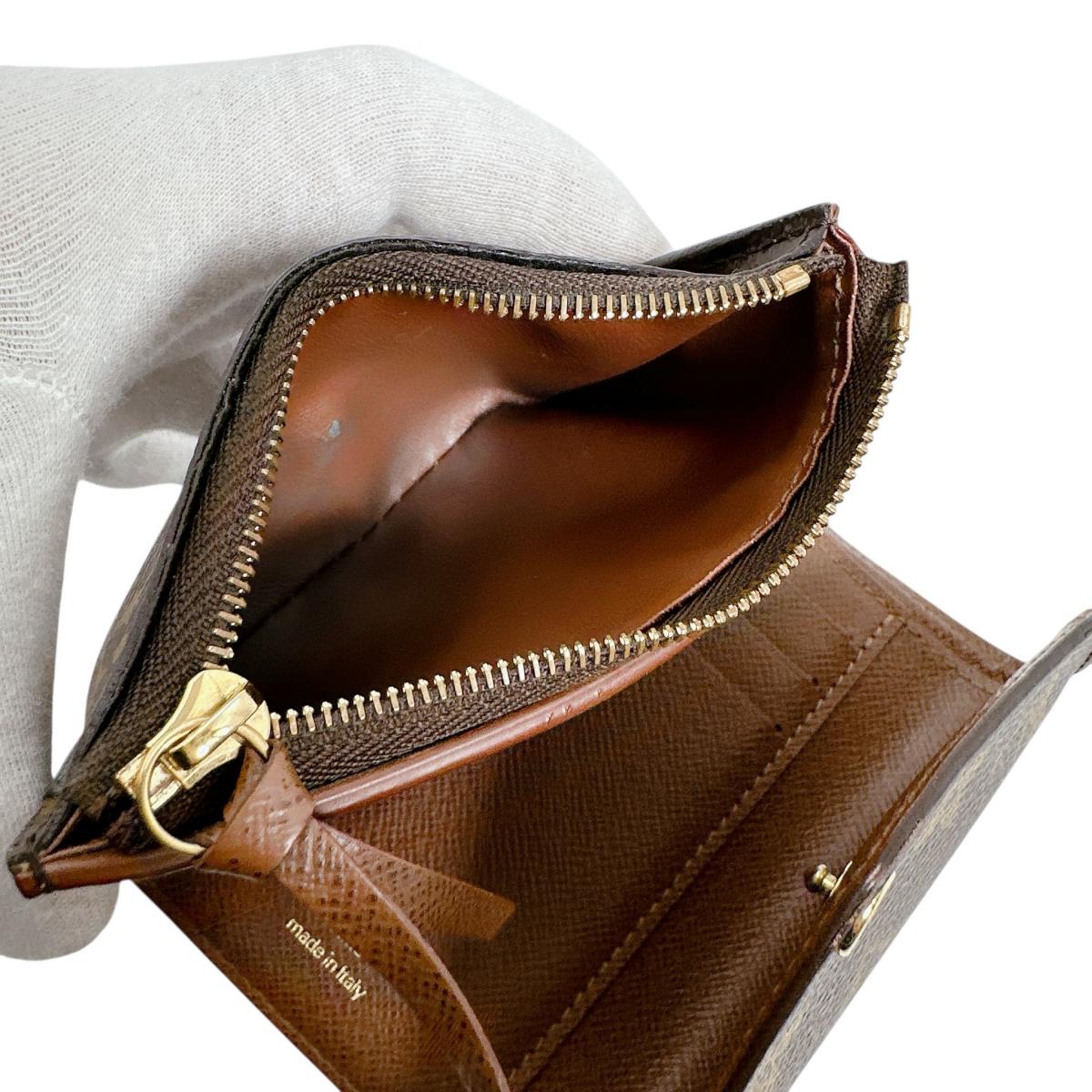 LOUIS VUITTON Tri-fold wallet M62472 Monogram canvas Brown Monogram Portefeuille Victorine
