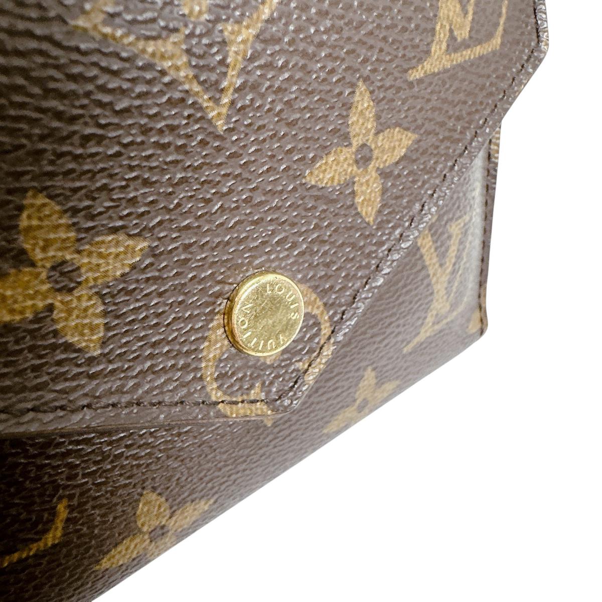 LOUIS VUITTON Tri-fold wallet M62472 Monogram canvas Brown Monogram Portefeuille Victorine
