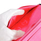 CHANEL Long Wallet Purse A26717 Calfskin Black x Pink Cambon
