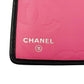 CHANEL Long Wallet Purse A26717 Calfskin Black x Pink Cambon
