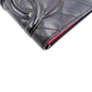 CHANEL Long Wallet Purse A26717 Calfskin Black x Pink Cambon