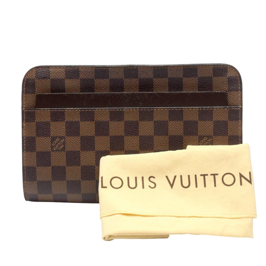 LOUIS VUITTON business bag N51993 Damier canvas Brown Damier Ebene Saint Louis