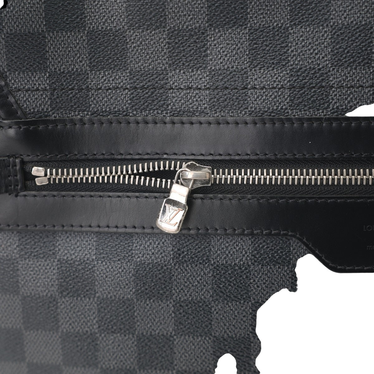 LOUIS VUITTON Shoulder Bag N58033 leather black Damier Grafitte Daniel GM