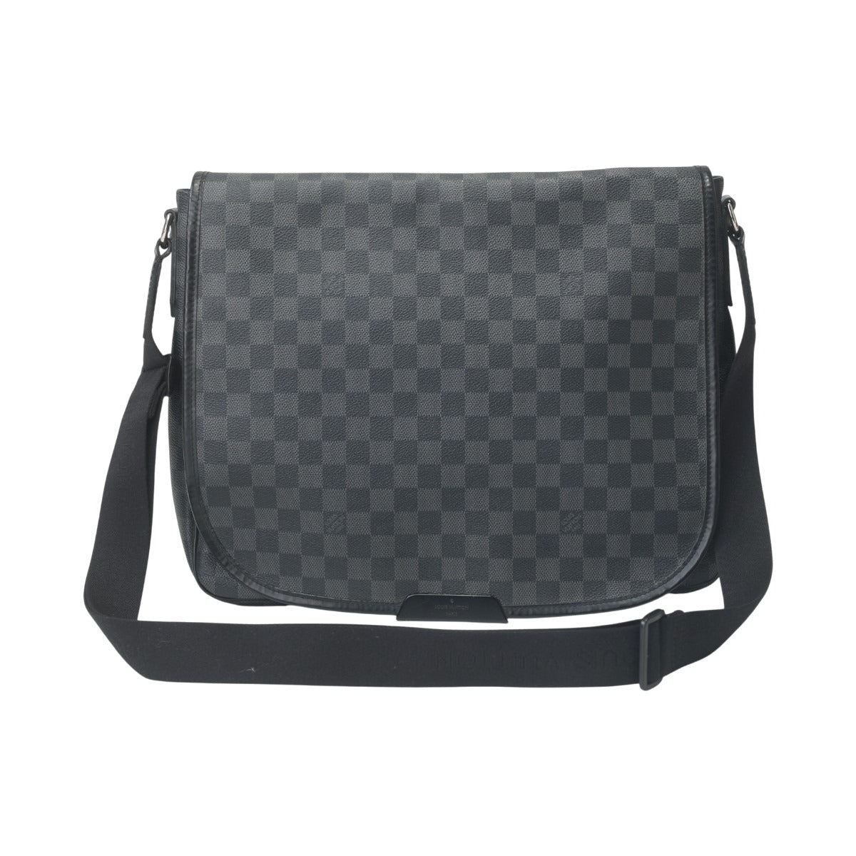 LOUIS VUITTON Shoulder Bag N58033 leather black Damier Grafitte Daniel GM