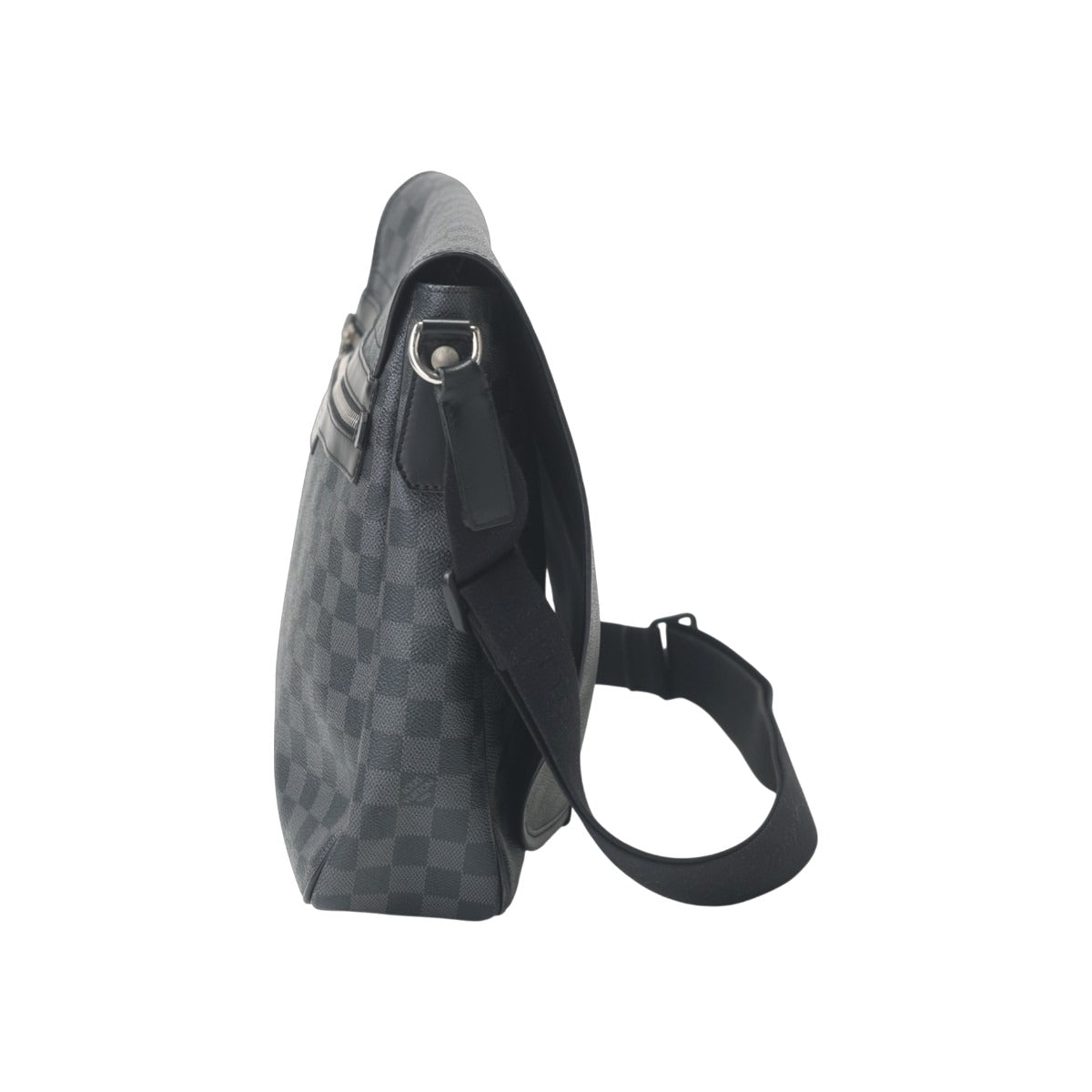 LOUIS VUITTON Shoulder Bag N58033 leather black Damier Grafitte Daniel GM