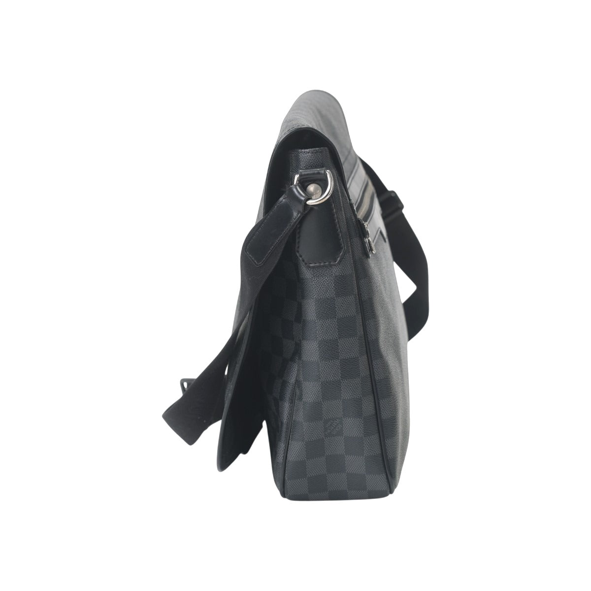 LOUIS VUITTON Shoulder Bag N58033 leather black Damier Grafitte Daniel GM