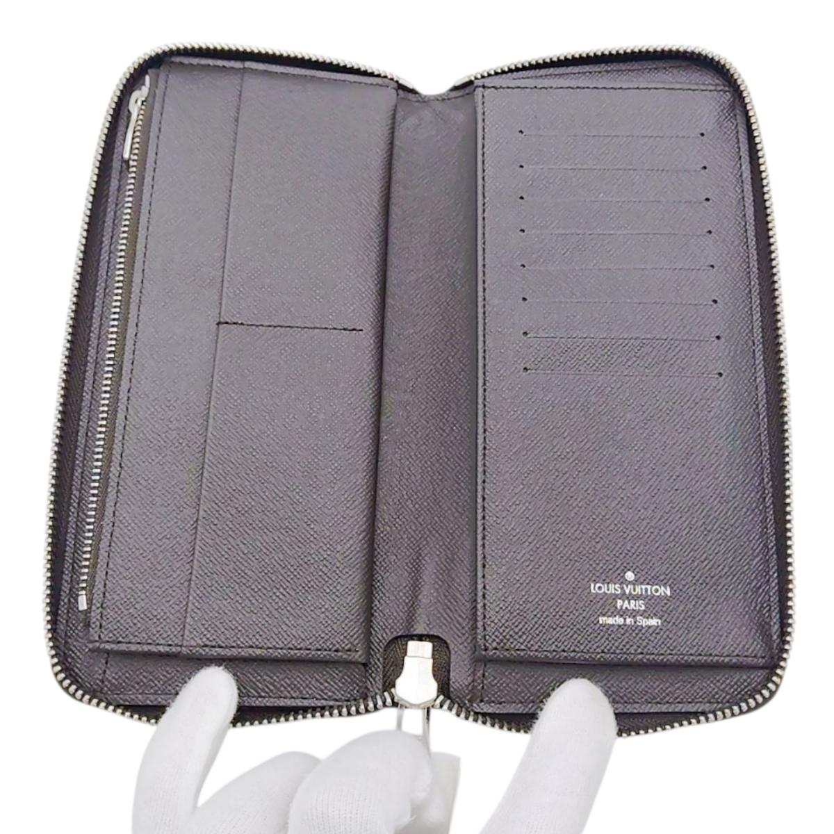 LOUIS VUITTON Long Wallet Purse N61207 Damier canvas Brown Damier Vertical