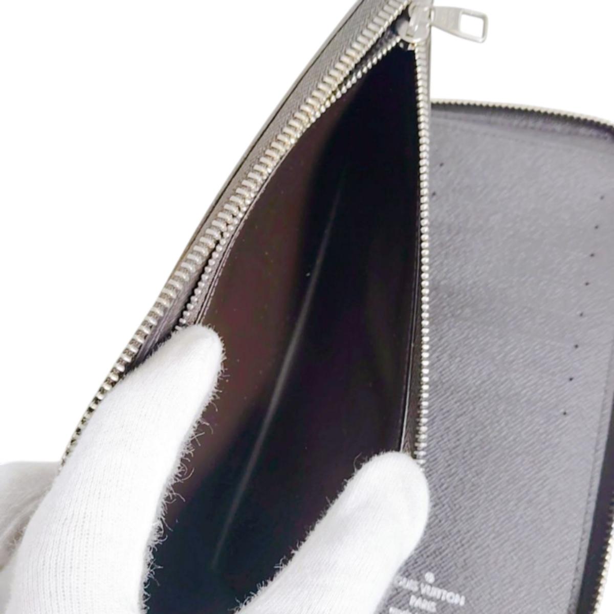 LOUIS VUITTON Long Wallet Purse N61207 Damier canvas Brown Damier Vertical