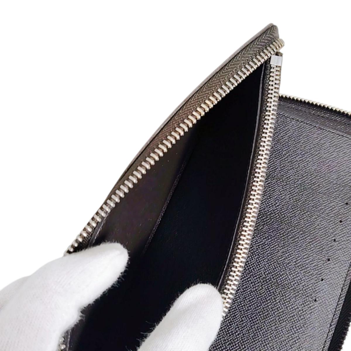 LOUIS VUITTON Long Wallet Purse N61207 Damier canvas Brown Damier Vertical