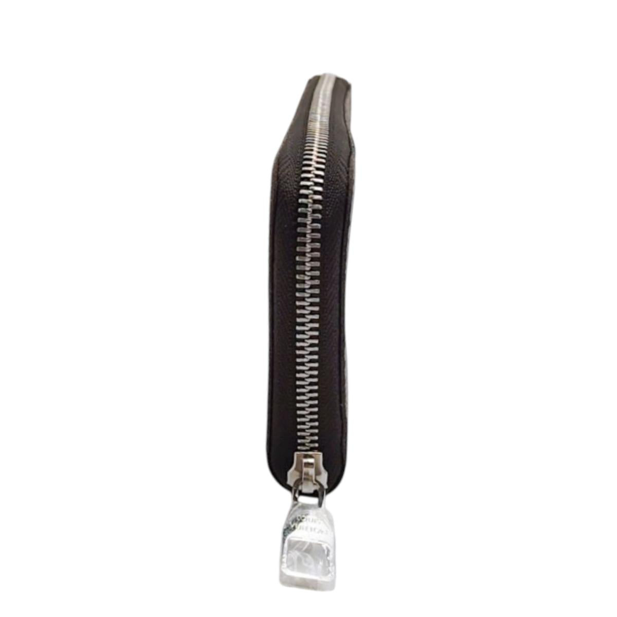 LOUIS VUITTON Long Wallet Purse N61207 Damier canvas Brown Damier Vertical