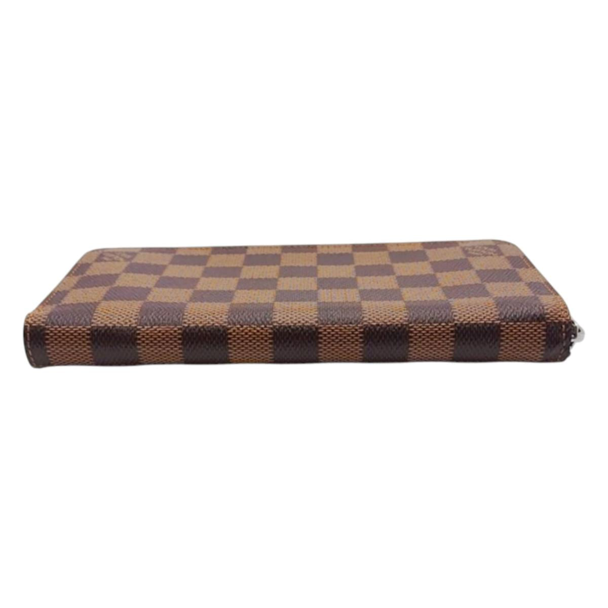 LOUIS VUITTON Long Wallet Purse N61207 Damier canvas Brown Damier Vertical