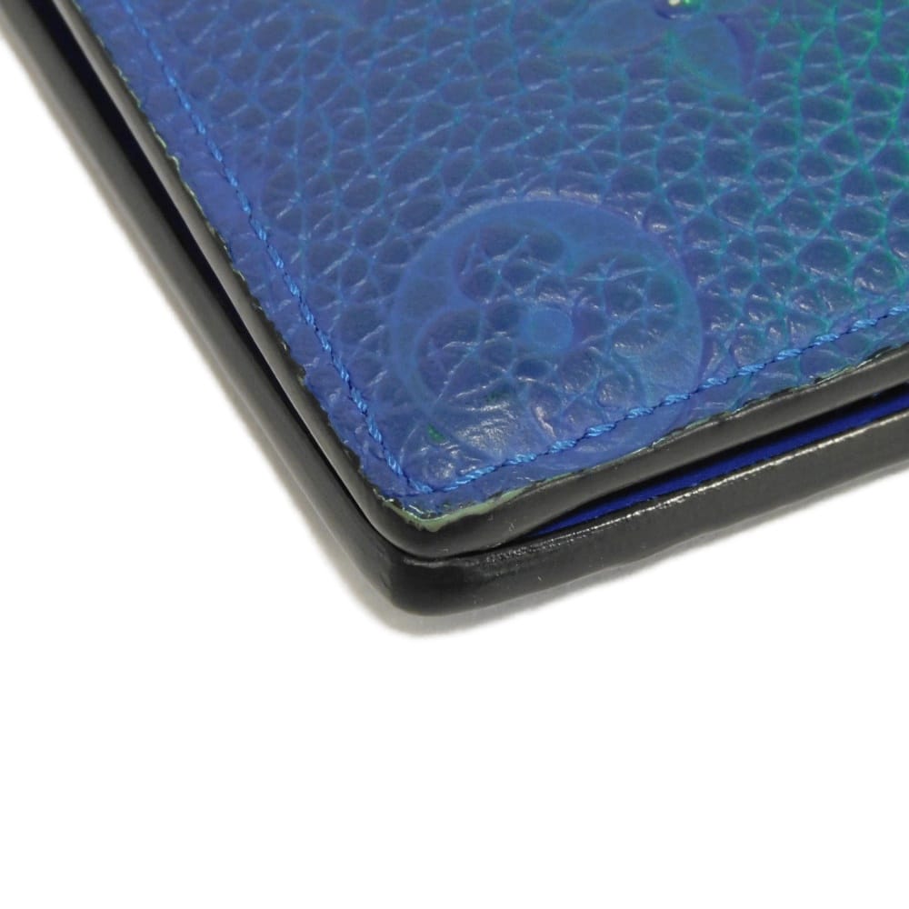 LOUIS VUITTON Long Wallet Purse M81255 Taurillon Clemence leather (monogram embossed) Neon green Monogram Taurillon Clemence Portefeuille Braza