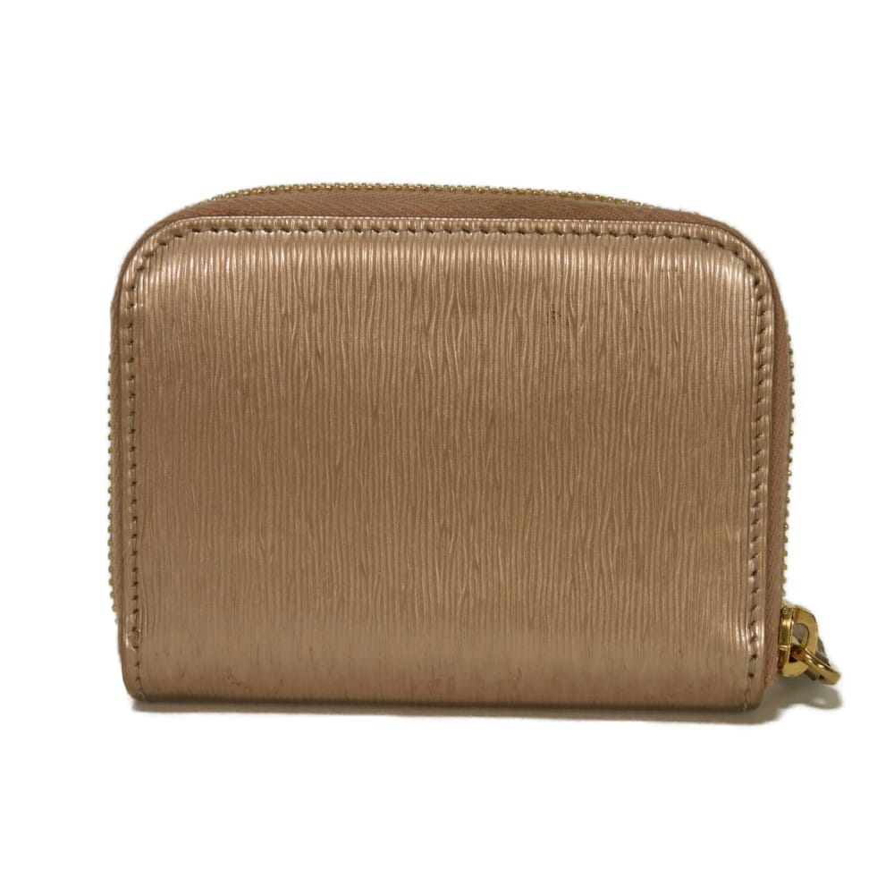 PRADA Coin case 1MM268 Vitello Move Leather Pink gold logo Vitello Move Coin Purse