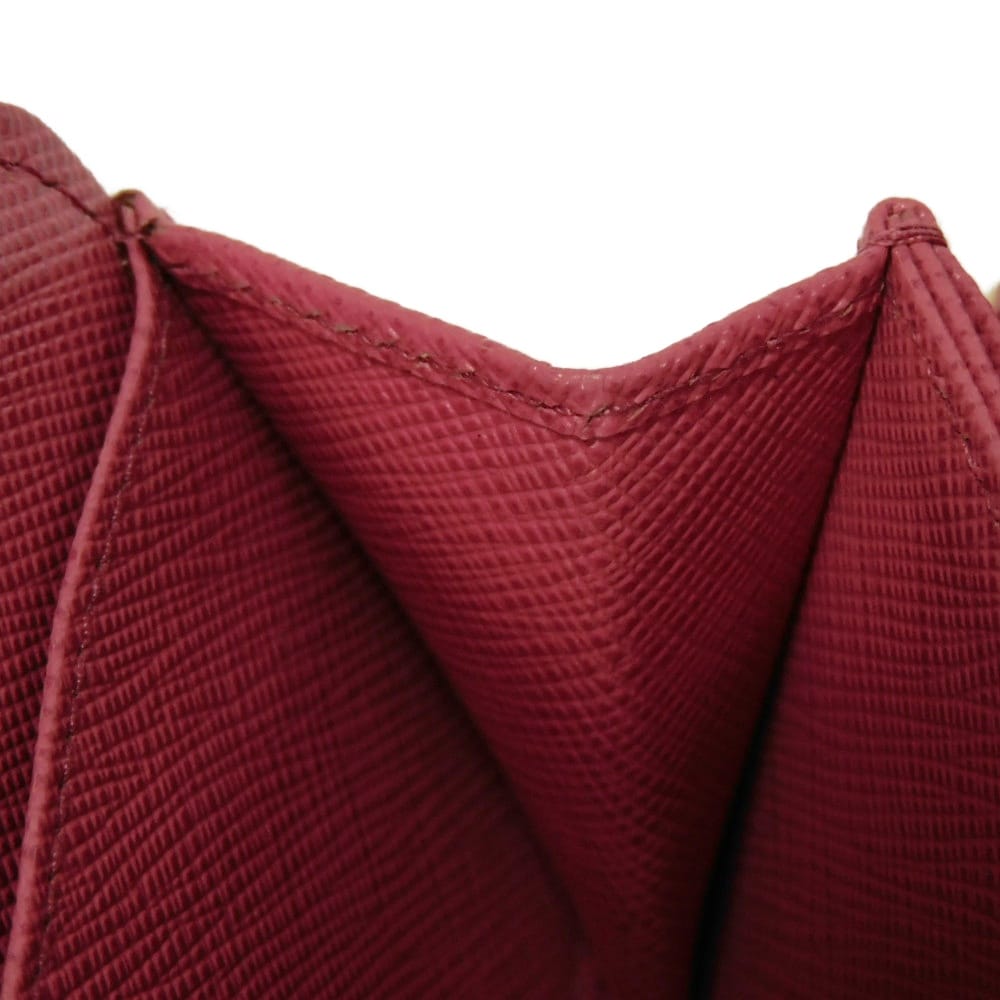 PRADA Coin case 1MM268 QHH F0505 Safiano leather (stamped) Peonia Triangle logo Saffiano coin purse