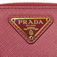 PRADA Coin case 1MM268 QHH F0505 Safiano leather (stamped) Peonia Triangle logo Saffiano coin purse