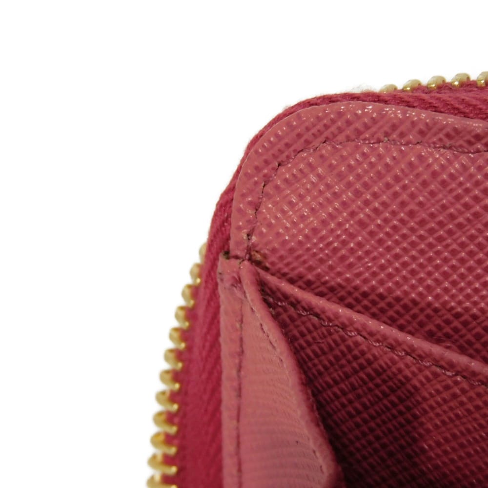 PRADA Coin case 1MM268 QHH F0505 Safiano leather (stamped) Peonia Triangle logo Saffiano coin purse