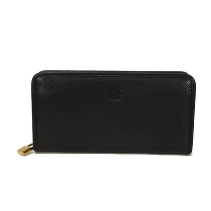 LOEWE Long Wallet Purse 113N95.F13 Goatskin black anagram Amazona Zip Around Wallet