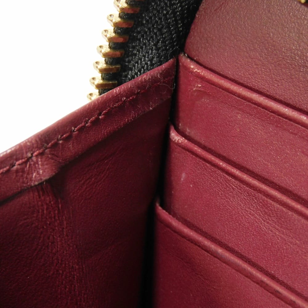 LOEWE Long Wallet Purse 113N95.F13 Goatskin black anagram Amazona Zip Around Wallet