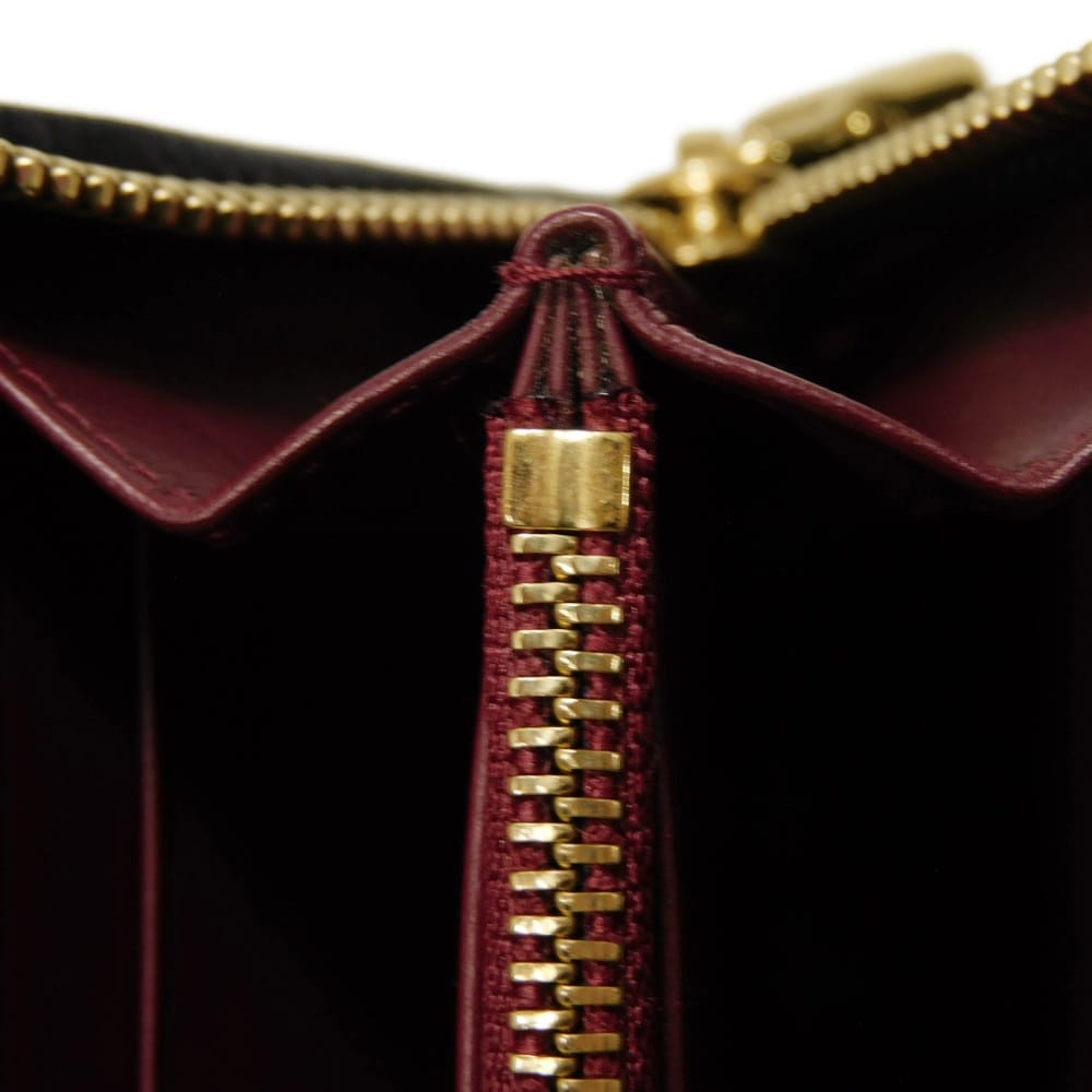 LOEWE Long Wallet Purse 113N95.F13 Goatskin black anagram Amazona Zip Around Wallet