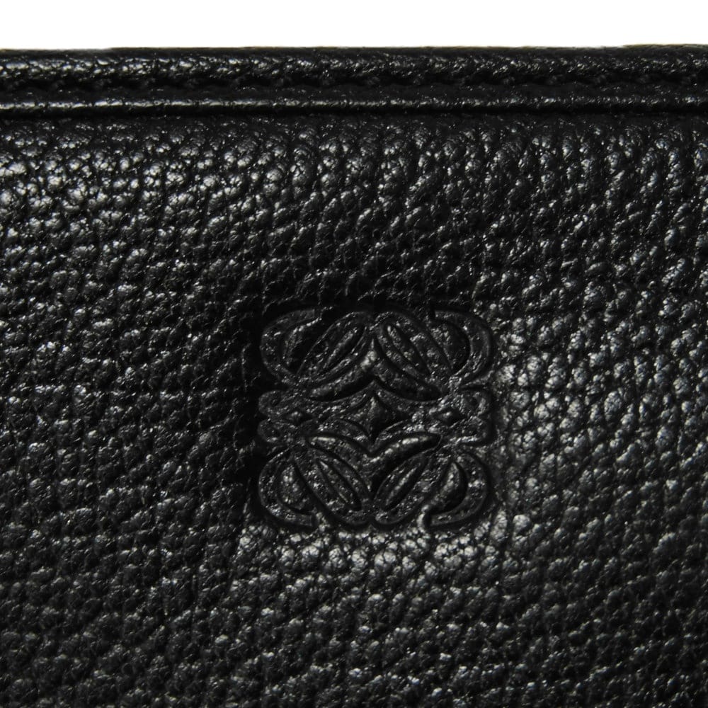 LOEWE Long Wallet Purse 113N95.F13 Goatskin black anagram Amazona Zip Around Wallet