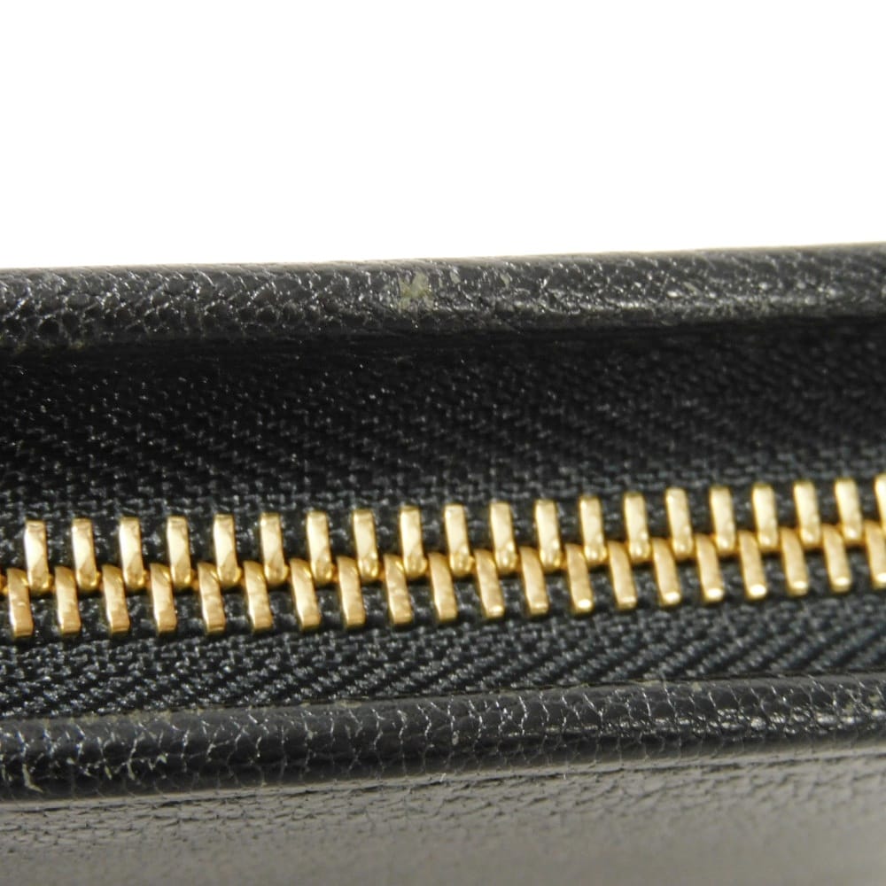 LOEWE Long Wallet Purse 113N95.F13 Goatskin black anagram Amazona Zip Around Wallet