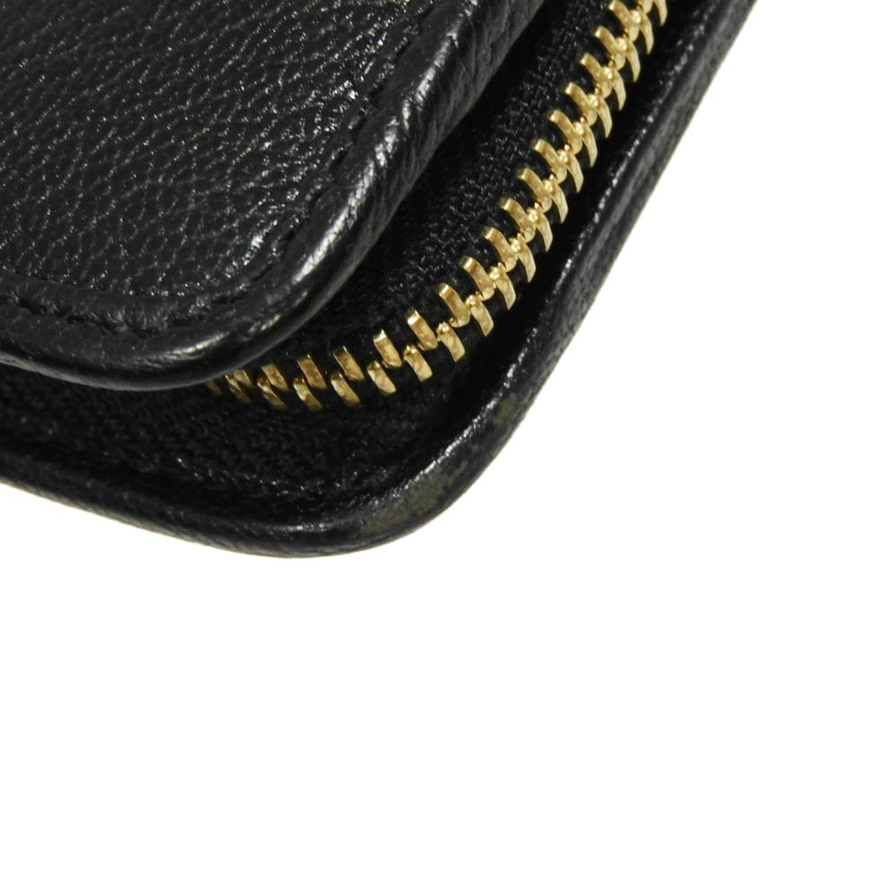 LOEWE Long Wallet Purse 113N95.F13 Goatskin black anagram Amazona Zip Around Wallet